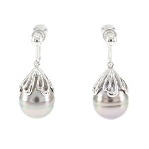Tasaki Baroque Pearl Silver Earrings